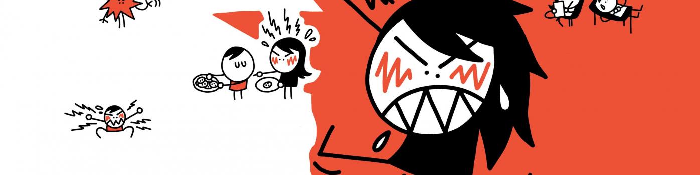illustration pour les enfants : la colère
